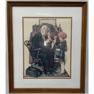 Vintage "A Serious Case" Print by Norman Rockwell /The Norman Rockwell Museum